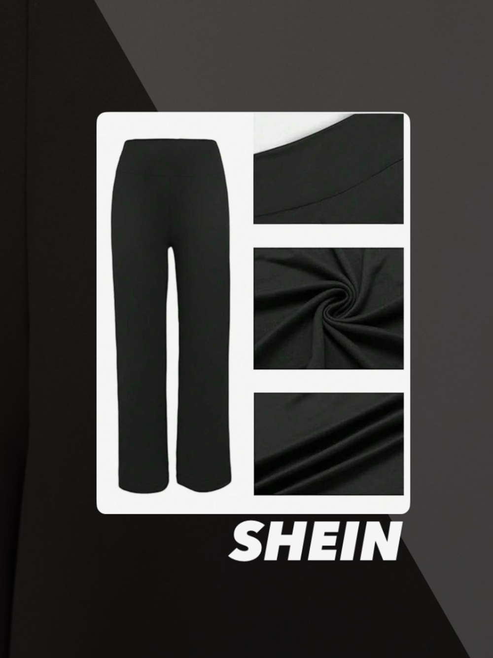 EUC SHEIN High Waist Wide Leg Pants